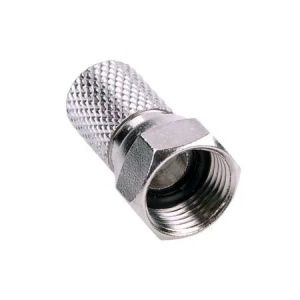 Mufa F cu garnitura 6.6 mm MK077-F666, conector mufa prin insurubare pentru cablu coaxial, protectie impotriva umiditatii, material metalic de inalta calitate, utilizare in instalatii TV si satelit, 1 bucata
