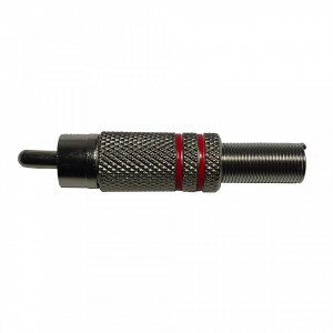 Mufa RCA tata metal rosie MK035-RCATR