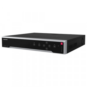 NVR HikVision Ultra Series 64 canale DS-7764NI-M4 rezolutie 8K, latime banda 400Mbps, 4 sloturi HDD, iesire video duala 4K sau 8K, decodare 32MP, H.265+, 2 porturi LAN Gigabit, suport IP Speakers si POS