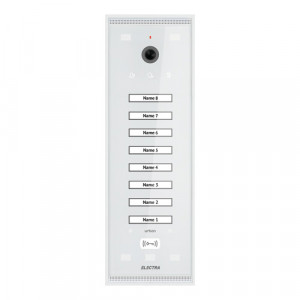 Panou exterior Electra video Urban pentru 8 Familii montaj aparent VPM.08S03.ELWU4