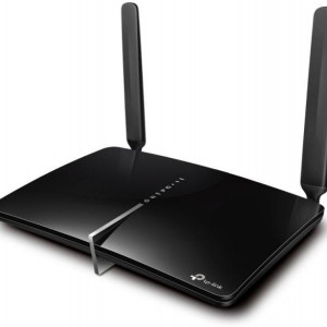 Router Wireless 4G+ Cat6 TP-Link Archer MR600, viteza 300 Mbps, Wi-Fi Dual-Band AC1200, porturi Full Gigabit, tehnologie MU-MIMO, suport TP-Link OneMesh, 2 antene externe LTE detasabile, slot SIM Plug and Play