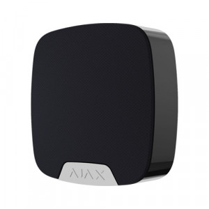 Sirena de interior wireless Ajax HomeSiren Jeweller, volum reglabil 81-105 dB, raza semnal 2000m, notificare sonora si LED, protectie anti-sabotaj, conectare LED extern, autonomie 3 ani, culoare negru - Img 2
