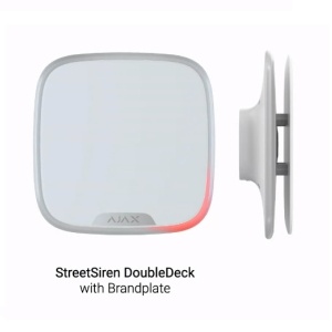 Sirena stradala wireless AJAX StreetSiren DoubleDeck (White), pentru sistem alarma, 113 dB, doua module flash, anti-sabordaj, rezistenta la apa si praf, compatibila cu hub Ajax, baterie de lunga durata, instalare exterior - Img 2