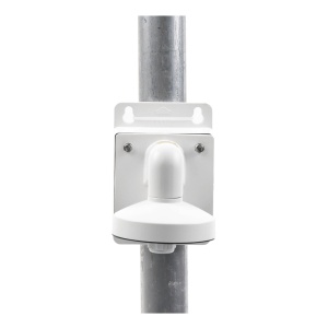 Suport montaj pe perete HikVision DS-1272ZJ-120B, brat pentru camere mini dome, include doza de conexiuni (Junction Box), material aliaj de aluminiu, culoare Hikvision White, design robust, instalare la exterior - Img 3