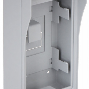 Suport montaj pe perete HikVision DS-KAB01 pentru post exterior videointerfon seria DS-KV8X02-IM, fabricat din otel inoxidabil SUS201, design ergonomic, rezistenta ridicata, instalare facila, fara izolatie