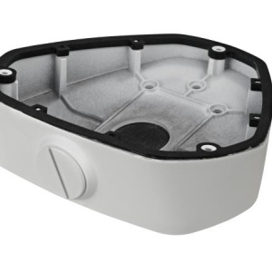 Suport montaj tavan inclinat HikVision DS‑1281ZJ‑DM25, din aliaj de aluminiu, culoare alba, pentru camere dome, asigura montaj sigur si stabil pe tavane inclinate