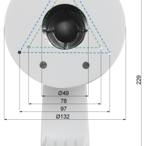 Suport perete HikVision DS-1273ZJ-130, montaj camere tip Dome, material aliaj aluminiu, culoare Hikvision White, design cu canal pentru management cabluri, rezistent la intemperii, instalare usoara, constructie robusta - Img 3