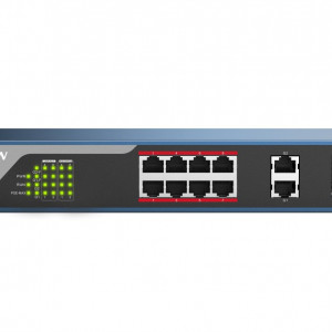 Switch 8 porturi PoE Hikvision DS-3E1310P-E