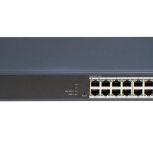 Switch PoE HikVision DS-3E1520HP-SI-16P2T2F, 16 porturi PoE + 2 porturi Gigabit + 2 porturi SFP, buget PoE 230W, 802.1Q VLAN, STP/RSTP, SNMP, QoS, protectie supratensiune 6kV