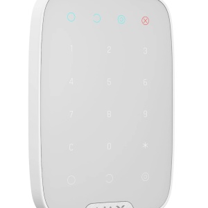 Tastatura control wireless Ajax KeyPad Jeweller, comunicare bidirectionala, raza semnal 1700m, protectie anti-sabotaj si criptare, coduri de acces personalizate, functie panica, culoare alb, design slim - Img 3