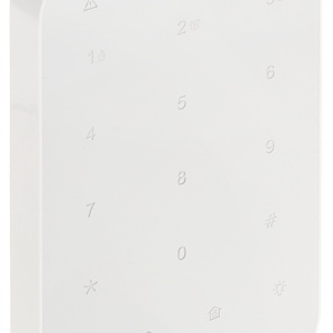 Tastatura LED wireless HikVision DS-PK1-E-WE, frecventa 868MHz, butoane tactile cu iluminare, functii armare Stay/Away si dezarmare, alarme de urgenta (foc, panica, medical), comunicare bidirectionala AES-128, baterie inclusa, AX PRO - Img 2