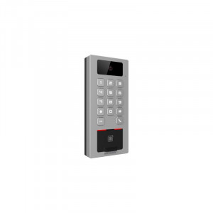 Terminal control acces IP HikVision DS-K1T502DBFWX-C hibrid cu functie videointerfon SIP, cititor amprenta, Wi-Fi, autentificare card si PIN, protectie IP65 si IK09, carcasa aliaj zinc, suporta SD card 256GB, Wiegand, RS-485 - Img 2