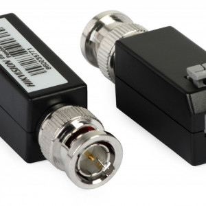 Video Balun pasiv HikVision DS-1H18, transmisie real-time UTP Cat5e/6, compatibil HD-TVI/CVI/AHD/CVBS, protectie supratensiune TVS, tehnologie Wave Filter, anti-static, carcasa plastic ABS, 60 dB imunitate zgomot - Img 3