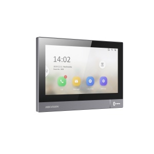 Videointerfon IP HikVision DS-KH8381-WTE1, monitor interior 7″ IPS touch 1024×600, PoE/Wi-Fi, audio bidirecțional, Hik-Connect, 8 intrări alarmă, 4 relee, microSD up to 128 GB, RS-485, control acces ușă - Img 3