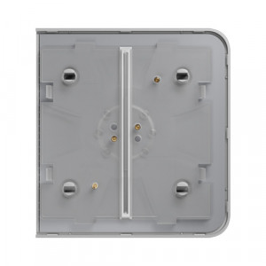 Buton lateral dublu Ajax SideButton (2-gang) pentru rame multiple LightSwitch, tactil/contactless, senzor apropiere 15mm, culoare alb (White), compatibil cu releu LightCore (2-gang), design modular slim - Img 2