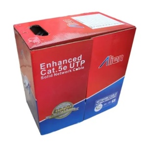 Cablu UTP CAT5E CCA LinkPower LINK‑UTP‑CCA‑305 reteaua UTP Cat5e CCA, rola 305 m, conductor aluminiu placat cu cupru (CCA), 4 perechi AWG24, latime banda 100 MHz, suport viteza pana la 1 Gbps, izolare HDPE, invelis PVC gri, potrivit pentru conectare camer