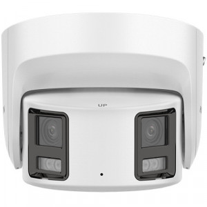 Camera HikVision IP 4K Panoramic View 180, lumina alba 30 m cu microfon DS-2CD2387G2P-LSU/SL - Img 2