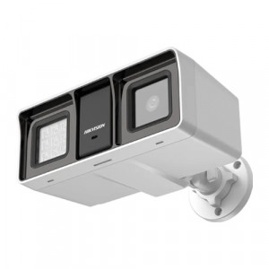 Camera supraveghere Analog HD Hikvision Bullet 2MP DS-2CE18D0T-LFS(2.8mm), tehnologie Smart Hybrid Light, rezolutie Full HD 1080p, microfon incorporat (Audio over Coax), IR si lumina alba 60m, protectie IP67, 4 in 1