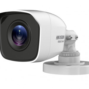 Camera supraveghere analogica HikVision HiWatch mini bullet 2MP HWT-B120-P(2.8mm), rezolutie Full HD 1080p, Smart IR 20m, 4 in 1 TVI/AHD/CVI/CVBS, protectie IP66, lentila fixa, senzor CMOS, carcasa plastic, design compact