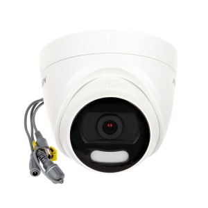 Camera supraveghere analogica HikVision turret 2 MP DS‑2CE72DFT‑F28(2.8mm) ColorVu full‑time color 24/7, lentila fixa 2.8 mm, lumina suplimentara 20 m, WDR 130 dB, 3D DNR, 4‑in‑1 TVI/AHD/CVI/CVBS, IP67 - Img 2