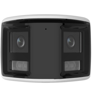 Camera supraveghere analogica Turbo HD Hikvision ColorVu turret dual‑lens 3K DS-2CE12KF3TP-DLS, imagine 180°, rezolutie 3328×1504, Smart Hybrid Light, IR si white light 40m, WDR 130dB, 3D DNR, microfon, IP67 - Img 2