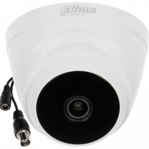 Camera supraveghere Dahua Turbo HD Eyeball 2MP HAC-T1A21(2.8mm), seria Cooper, 4 in 1 (CVI/AHD/TVI/CVBS), Smart IR 20m, 30fps@1080p, alimentare 12V DC, carcasa plastic, DWDR, ICR, instalare usoara interior