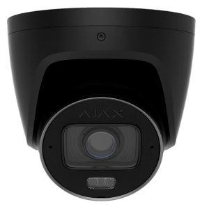 Camera supraveghere IP Ajax Systems turret 8MP TurretCam HLVF (8 Mp) (Black), varifocala 2.8-12mm, autofocus, microfon, True WDR 120dB, JetSparrow, AI detectie oameni/vehicule, IR 60m, slot microSD, PoE, IP67, IK10, alarma In/Out