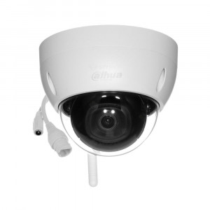 Camera supraveghere IP Dahua dome 4MP IPC-HDBW1430DE-SW-0280B Wireless, infrarosu 30m, lentila 2.8mm, compresie H.265+, protectie antivandal IK10, exterior IP67, slot card MicroSD, Digital WDR, senzor CMOS 1/3 inch