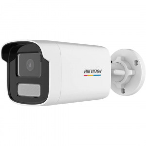 Camera supraveghere IP Hikvision Bullet 2MP DS-2CD1T27G0-L(4mm)(C), tehnologie ColorVu, rezolutie Full HD 1080p, imagini color 24/7, lumina alba 50m, compresie H.265+, protectie la exterior IP67, senzor performant F1.0