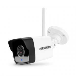 Camera supraveghere IP HikVision Bullet 2MP DS-2CV1021G0-IDW1(2.8mm), conexiune Wi-Fi, microfon incorporat, tehnologie Digital WDR, iluminare IR 30m, protectie IP66, slot card microSD pana la 128GB, compresie H.265+