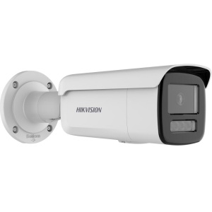 Camera supraveghere IP HikVision bullet 8MP DS‑2CD2687G2HT‑LIZS(2.8‑12mm) Smart Hybrid Light cu iluminare puternica, lentila varifocala motor, WDR 130 dB, H.265+, detectie persoane si vehicule, rezistenta la apa si praf IP67, antivandal IK10