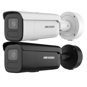 Camera supraveghere IP Hikvision bullet DS-2CD2666G2H-IZS(2.8-12mm)(ef), 6 MP, tehnologie DarkFighter pentru low-light, lentila varifocala motorizata, clasificare persoane/vehicule AI, WDR 120 dB, compresie H.265+, IP67, IK10 rezistenta vandalism