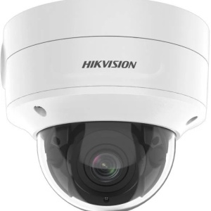 Camera supraveghere IP HikVision Dome 4MP DS-2CD2746G2-IZS(2.8-12mm)(C), AcuSense, DarkFighter, lentila varifocala motorizata, WDR 120dB, H.265+, interfata audio/alarma, protectie IP66, anti-vandal IK10, slot card SD