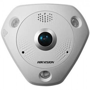 Camera supraveghere IP HikVision Fisheye 6MP DS-2CD6365G0E-IVS(1.27mm), vedere panoramica 360 grade, audio bidirectional, microfon si difuzor incorporat, protectie exterior IP67 si antivandal IK10, moduri multiple dewarping