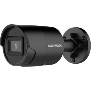 Camera supraveghere IP HikVision mini bullet 4MP DS-2CD2046G2-IU(2.8mm)(C)(Black), tehnologie DarkFighter, WDR 120dB, H.265+, microfon incorporat, protectie IP67, finisaj negru, analiza Deep Learning, clasificare om/vehicul