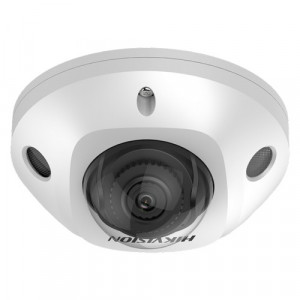 Camera supraveghere IP Hikvision Mini Dome 4MP DS-2CD2543G2-I(2.8mm), analiza video AcuSense, clasificare om si vehicul, WDR 120dB, tehnologie EXIR 2.0, iluminare IR 30m, compresie H.265+, protectie IP67 si IK08, slot card