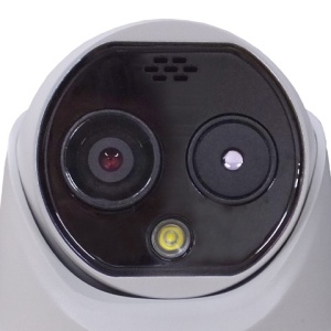 Camera supraveghere IP HikVision Thermal Dome DS-2TD1217-2/QA(2.0mm), Bi-spectrum, rezolutie termica 160x120, optica 2MP, masurare temperatura -20°C la 150°C, detectie foc, analiza video, alarma audio-vizuala, WDR 120dB, protectie IP66, PoE - Img 3