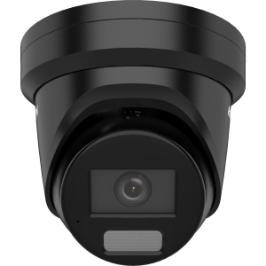 Camera supraveghere IP HikVision turret 8MP DS‑2CD2387G2H‑LIU(2.8mm)(eF)(Black) Smart Hybrid Light cu iluminare lunga, WDR 130 dB, H.265+, microfon integrat pentru audio in timp real, detectie persoane si vehicule, rezistenta la apa si praf IP67