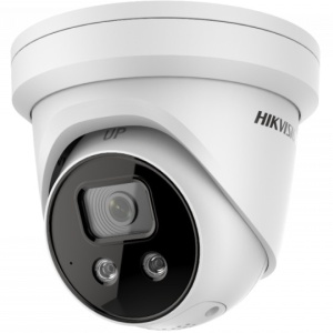 Camera supraveghere IP HikVision turret 8MP DS-2CD2386G2-ISU/SL(4mm) 4K, AcuSense, Live Guard cu Alarma luminoasa si Sonora (Strobe Light), DarkFighter, Audio bidirectional, WDR 120dB, H.265+, protectie IP67, slot card