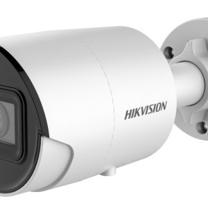 Camera supraveghere IP Mini Bullet 4 MP HikVision DS-2CD2046G2-IU(2.8mm), AcuSense, microfon incorporat, DarkFighter, WDR 120dB, compresie H.265+, protectie IP67, analiza Deep Learning (om/vehicul), slot card SD, protectie exterior
