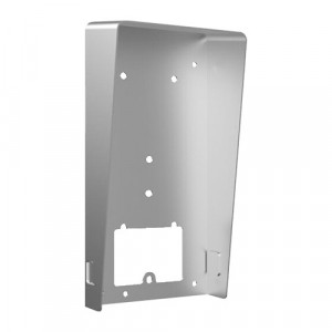 Capac protectie ploaie Hikvision DS-KABV9503-RS rain shield pentru post exterior seria KV9503, montaj pe suprafata, material rezistent SGCC, protectie suplimentara intemperii, design robust, finisaj gri metalizat