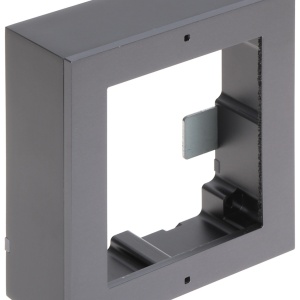Carcasa interfon montaj aparent HikVision DS-KD-ACW1/S, rama modulara pentru 1 modul, material otel inoxidabil de inalta calitate, include panou frontal si accesorii instalare, design robust si rezistent - Img 2