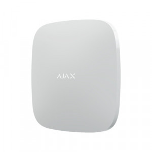 Consola centrala wireless Ajax Hub 2 Plus Jeweller, Wi-Fi, Ethernet, Dual SIM 4G, suporta 200 dispozitive, 100 camere, fotoverificare Wings, 64 scenarii, autonomie 15h, alb - Img 2