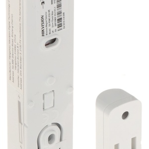 Contact magnetic wireless HikVision DS-PDMC-EG2-WE, detector deschidere usa/fereastra, design subtire (Slim), tehnologie Tri-X 868MHz, configurabil din aplicatie, salt de frecventa anti-bruiaj, montaj rapid, baterie inclusa, AX PRO - Img 5
