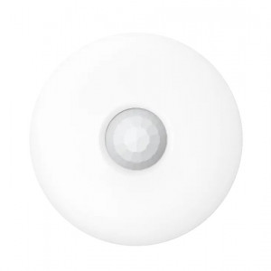 Detector de miscare de tavan Wired Dual-Tech Hikvision DS-PDCL12DT-EG2, senzor digital Quad Pyro, microunde 24GHz, sensibilitate automata, detectie 360 grade, rezistente EOL incluse, adaptare voltaj 9-16V, design compact