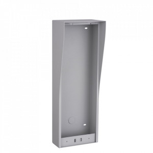 Doza montaj incastrat HikVision DS-KAB11-D, compatibila cu post exterior videointerfon DS-KD8023, material otel inoxidabil SUS304, design ergonomic, rezistenta sporita la coroziune, finisaj metalic, instalare stabila