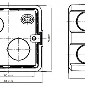 Doza montaj incastrat HikVision DS-KAB86 pentru post interior videointerfon, fabricata din material izolator de inalta calitate, design ergonomic pentru perete, instalare facila, seria 86 - Img 3