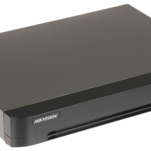 DVR Hikvision iDS‑7208HUHI‑M1/E(E), 8 canale analogice, 1 HDD, Deep Learning Motion Detection 2.0, compresie H.265 Pro+, encoding 8 MP@8 fps/5 MP@12 fps, intrari HDTVI/AHD/CVI/CVBS/IP, suport pana la 16 camere IP