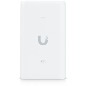 Injector PoE Gigabit Ubiquiti U-POE-AF, putere 60W, 48V DC @ 1.25A, protectie supratensiune, conectori 2x RJ45 ecranat, compatibil UA Hub, G4 PTZ, alimentare dispozitive de mare putere