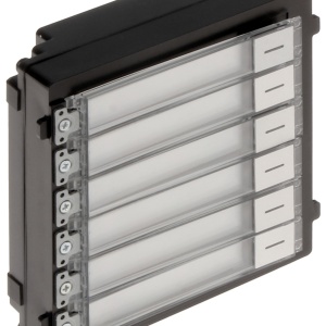 Modul interfonie HikVision DS-KD-KK/S, sase butoane de apelare, protectie IP65, iluminare de fundal (backlight), material otel inoxidabil de inalta calitate, design modular, usor de utilizat si extins - Img 4